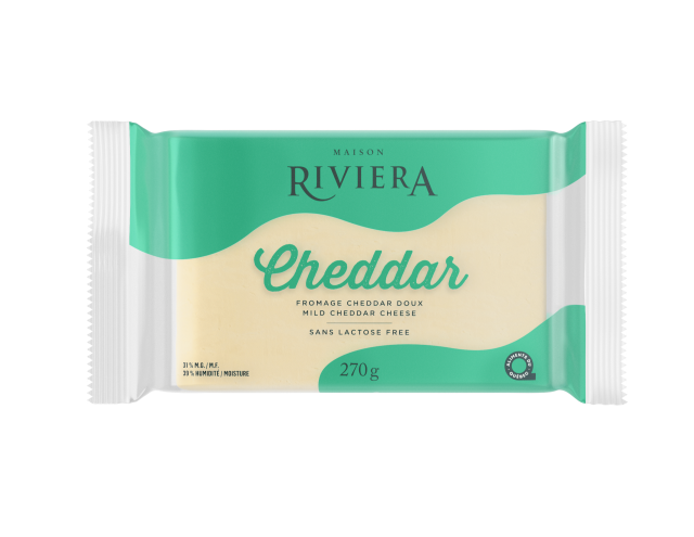 Maison Riviera White Mild Cheddar 270 g Lactose Free