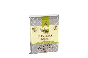 Maison Riviera Organic Medium Cheddar 200 g