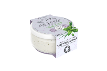 Maison Riviera Spreadable Goat Cheese Basil & Chives 125g