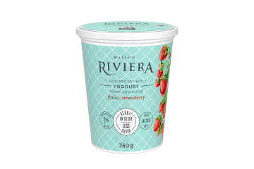 Maison Riviera Strawberry Less Sugar Set-Style Yogourt 750 g