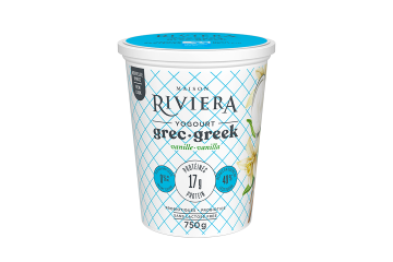 Maison Riviera Vanilla 40% Less Sugar 0% M.F. Greek Yogourt 750 g