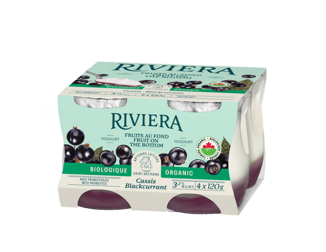 Maison Riviera Yogourt Bio Cassis paquet de 4