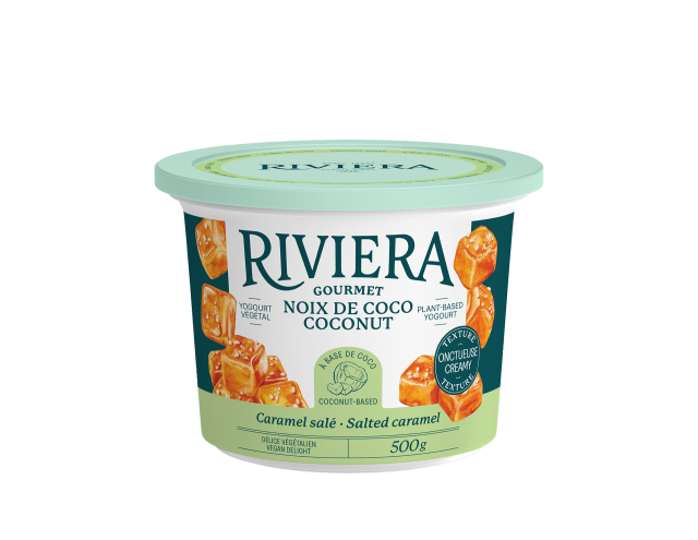 Riviera Coconut plant-based yogourt Caramel Salé