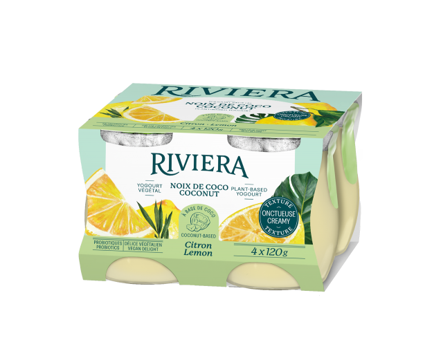 Maison Riviera Délices Végétaux au Lait de Coco Citron