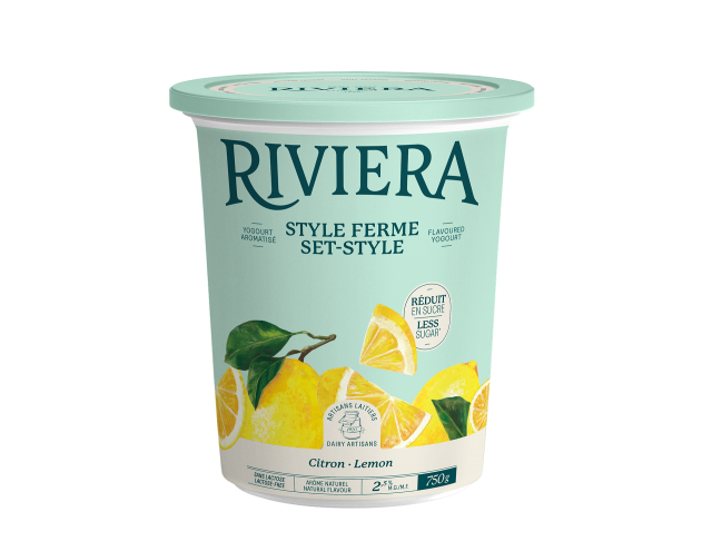 Maison Riviera Yogourt Ferme Sans OGM Citron 750 g
