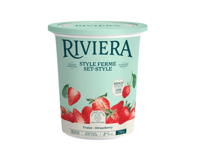 Maison Riviera Strawberry Less Sugar Set-Style Yogourt 750 g