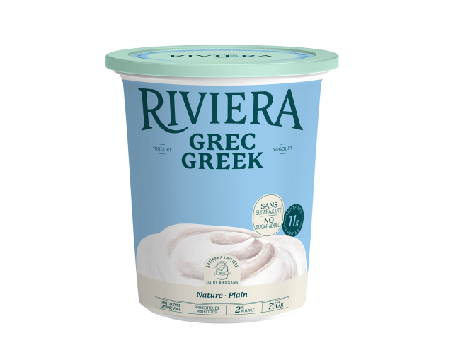 Maison Riviera Plain No Sugar added 2% M.F. Greek Yogourt 750 g