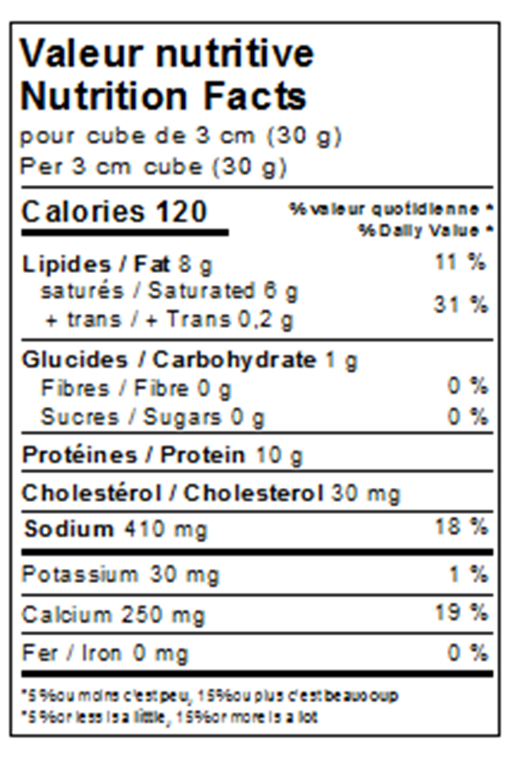 Nutrition Facts