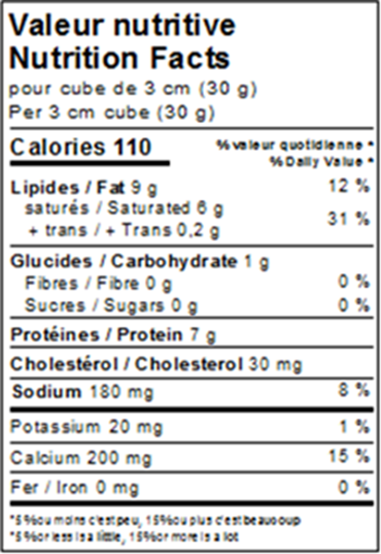Nutrition Facts
