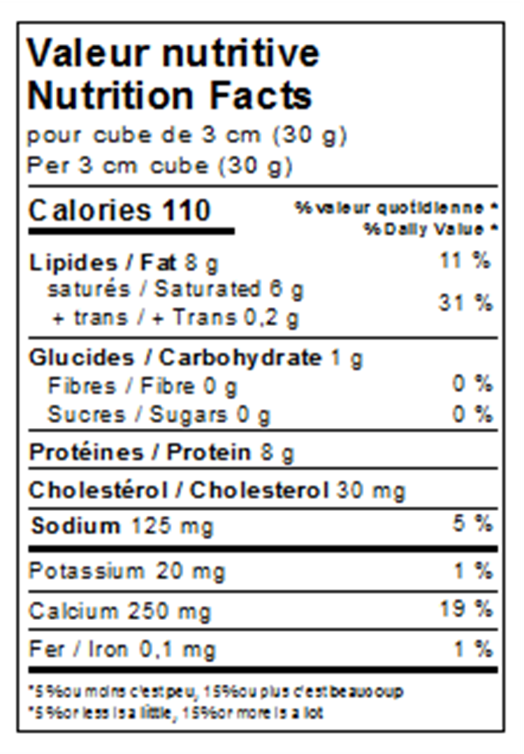 Nutrition Facts