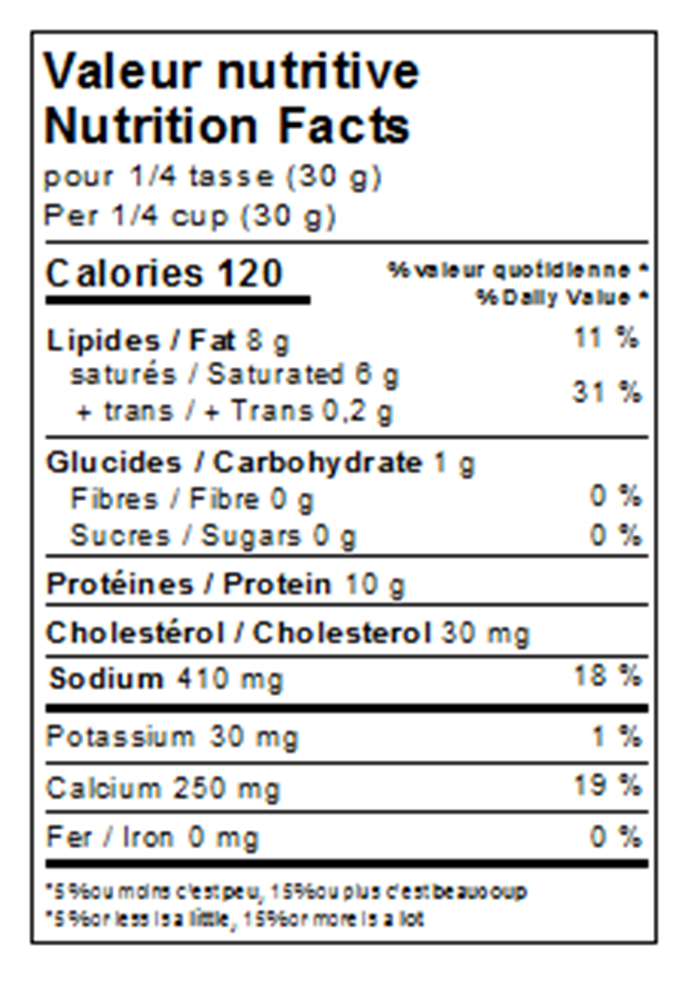 Nutrition Facts