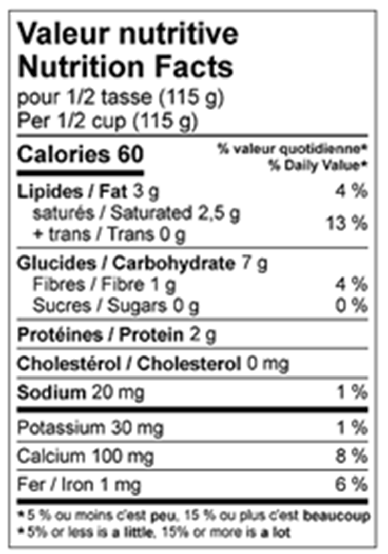 Nutrition Facts